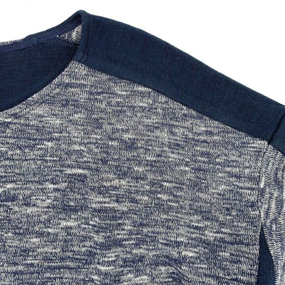 J. Crew Jasper Color Block Blue Wool Blend Oversize Top Womens Size Medium - Picture 2 of 6